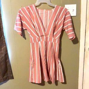 SHEIN. Small. Stripped pink and white.